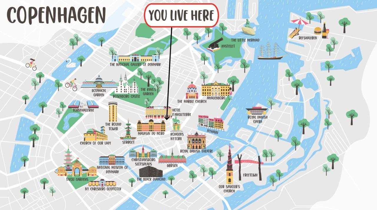 Super Central 2Br Apartment In Old Town Copenhaga Exterior foto